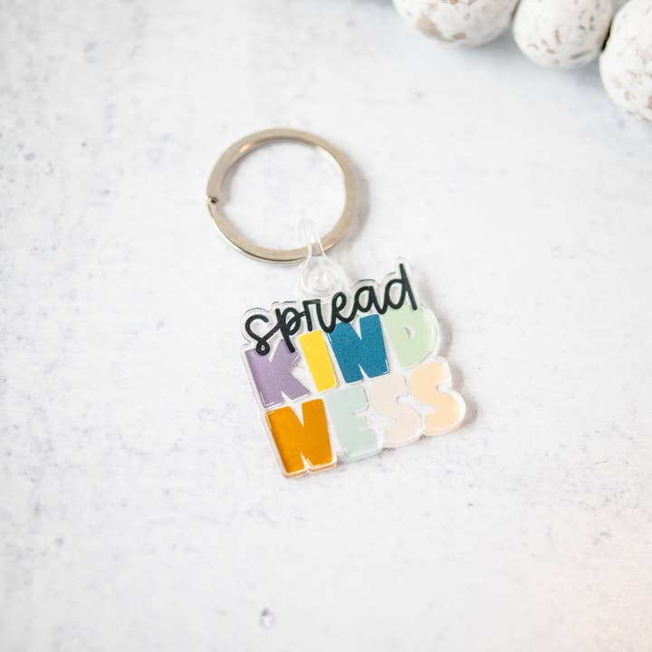 Spread Kindness, Keychain for wholesale by Savannah and James Co