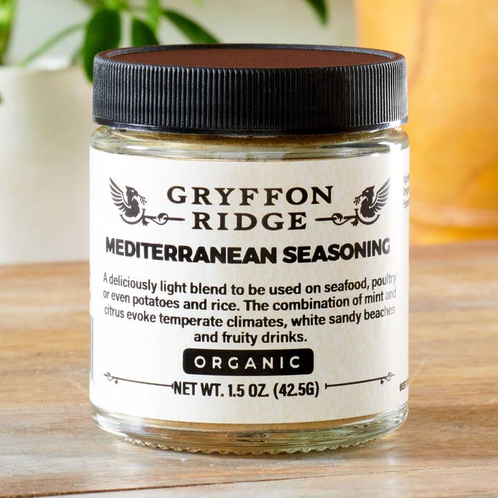 Assaisonnement méditerranéen - Certifié biologique pour la vente par Gryffon Ridge Spice Merchants
