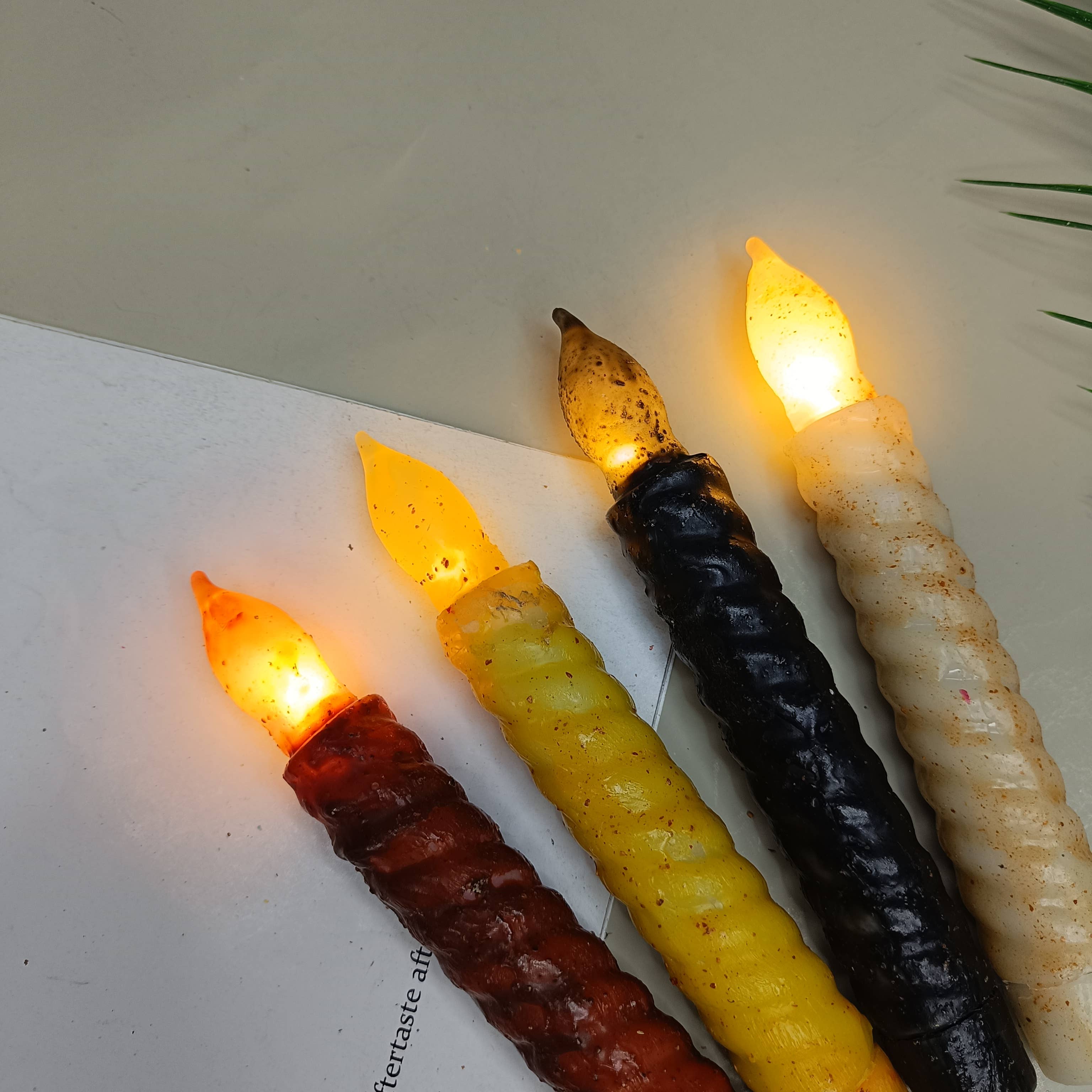 Candles Meta - Wholesale Tapered candle/candlestick - 6-Pack Real Wax Coated Remote Control LED Taper Candles5