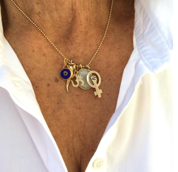 Juju Supply Co. - Wholesale Pendant/Charm Necklace - Orange Protection JuJu Eye in 24K Gold11