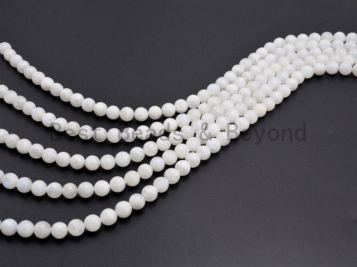 BestBeads&Beyond - Wholesale Beads - High Quality Natural Moonstone Round Smooth  beads,6/8/10/122