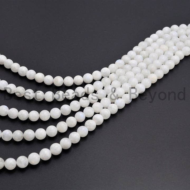 BestBeads&Beyond - Wholesale Beads - High Quality Natural Moonstone Round Smooth beads,6/8/10/122