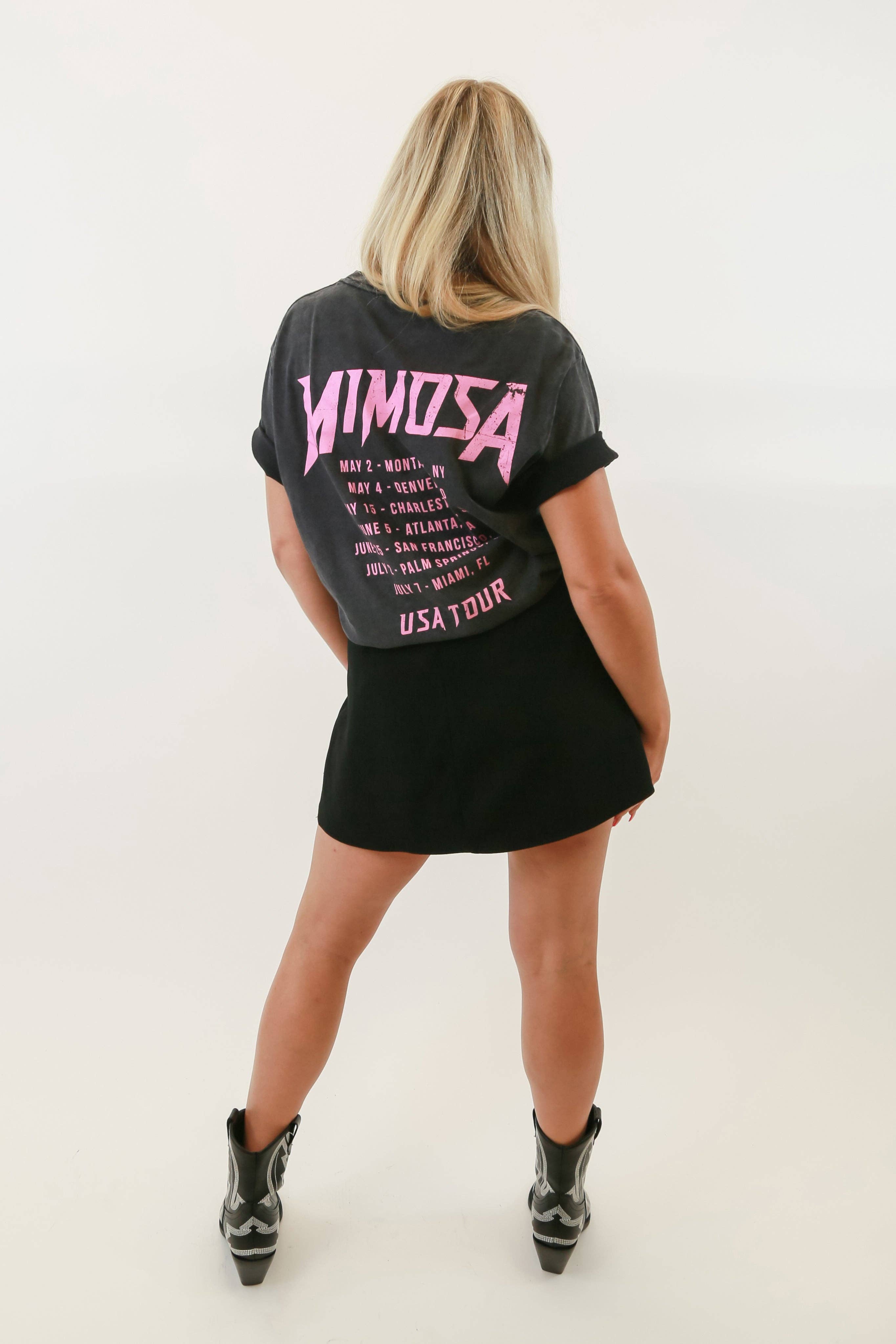 House of Lulu - Wholesale T-shirt met print - Dames - Extra groot vintage T-shirt van Mimosa USA Tour2