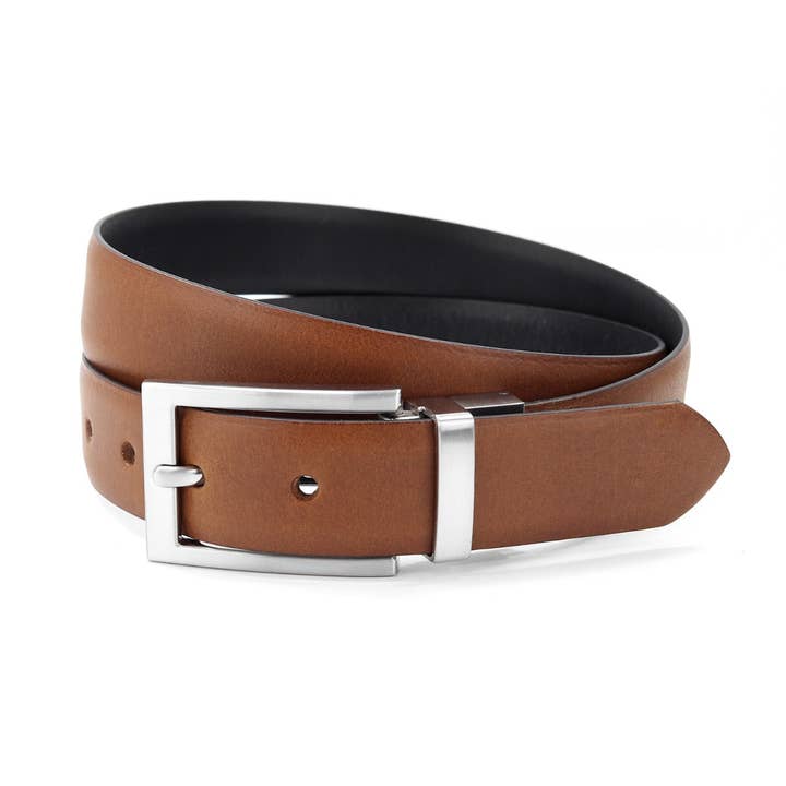 Cintura in pelle reversibile nera/marrone da 30 mm per la vendita all'ingrosso da parte di Sophos