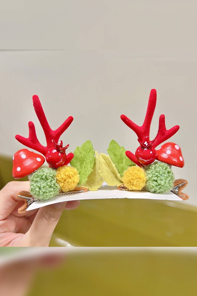 UNISHE - Wholesale Hair Clip - Women's - Christmas Reindeer Hair Clip ZK22342