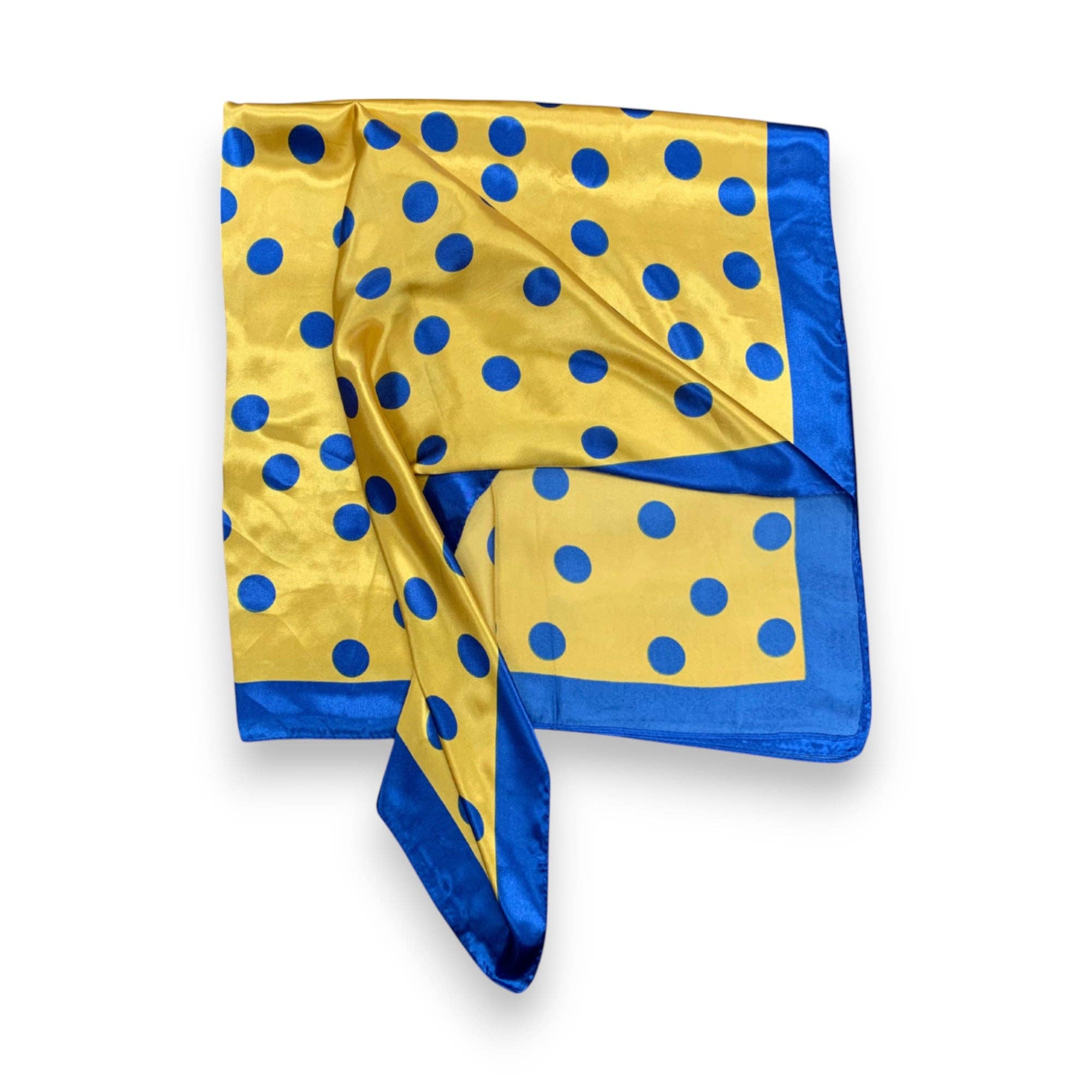 Lili Scarves (US Duty Free) - Wholesale Scarf - Women's - Polka Dot Pattern Silk Touch Square Scarf4