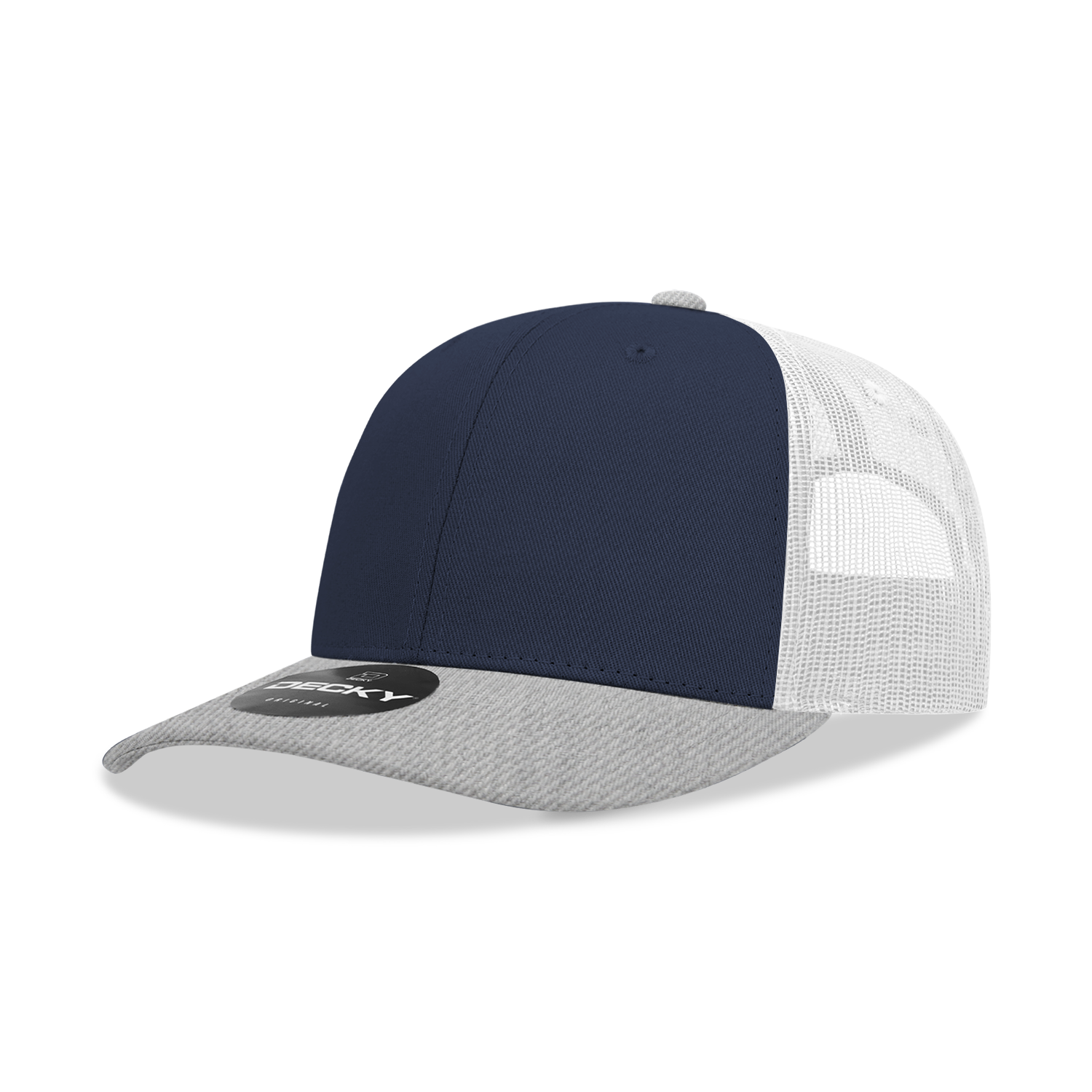 The Park Wholesale - Vente Casquette de camionneur – unisexe - Casquette Trucker classique Decky 6021, 6 panneaux, style mid pro60