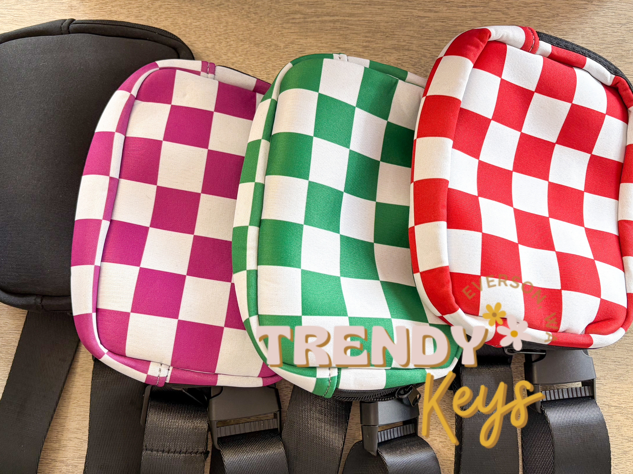 TrendyKeys - Wholesale Belt Bag - Women's - Neoprene Sling/Belt Bags, Patchable, Multiple Pockets13