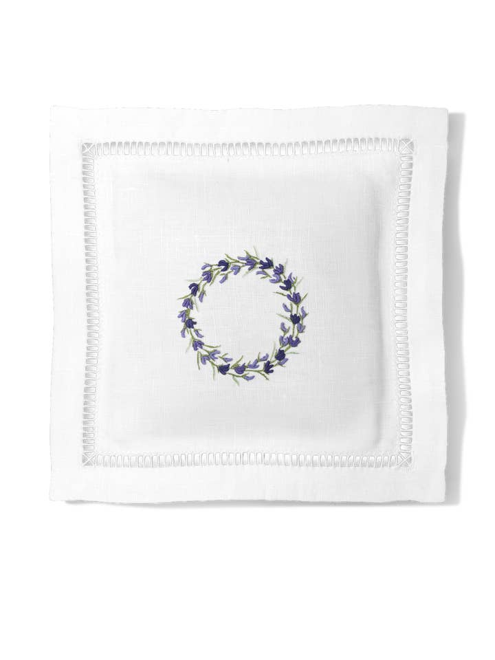 Lavender Wreath Knot Lavender-Filled Linen Sachet - SALE for wholesale by Henry Handwork