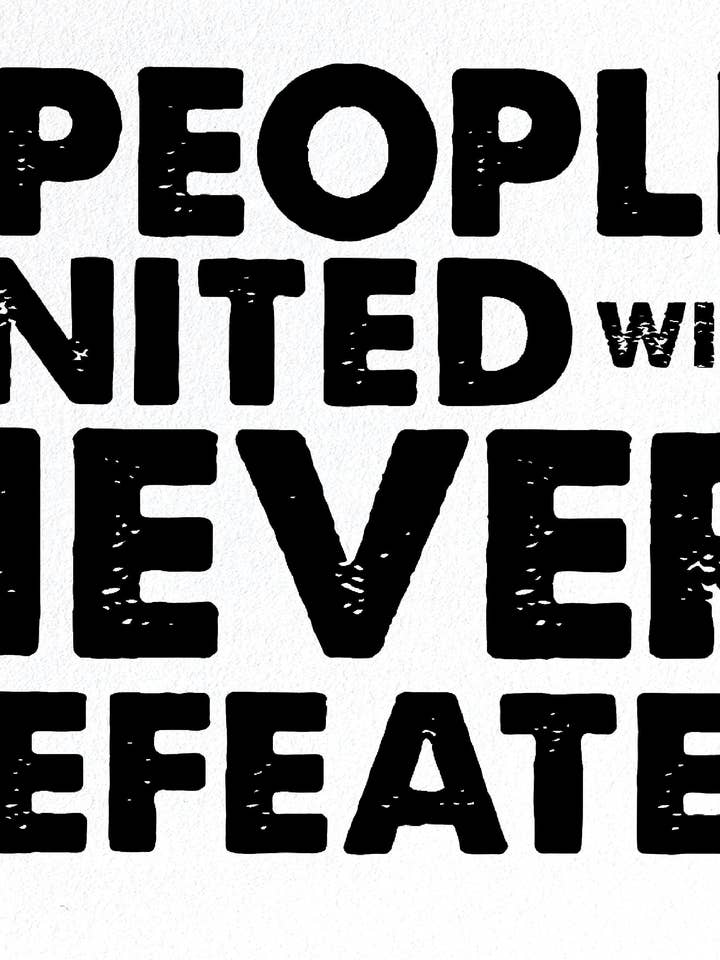 Siebdruck „People United“ - Alborada für den Großhandel von Printed by Us