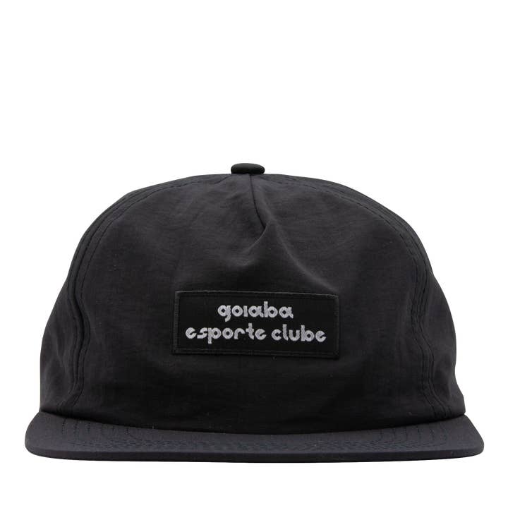 Bonnet en nylon à devant pincé - noir pour la vente par goiaba esporte clube
