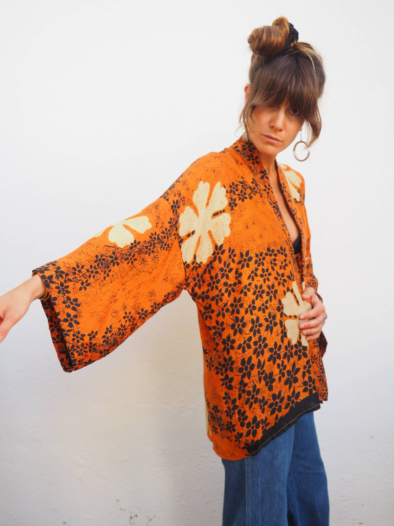 Vagabond Ibiza - Wholesale Kimono - Women's - The Kardash Kimono Short – Up-cycled Vintage Sari Kimono 10