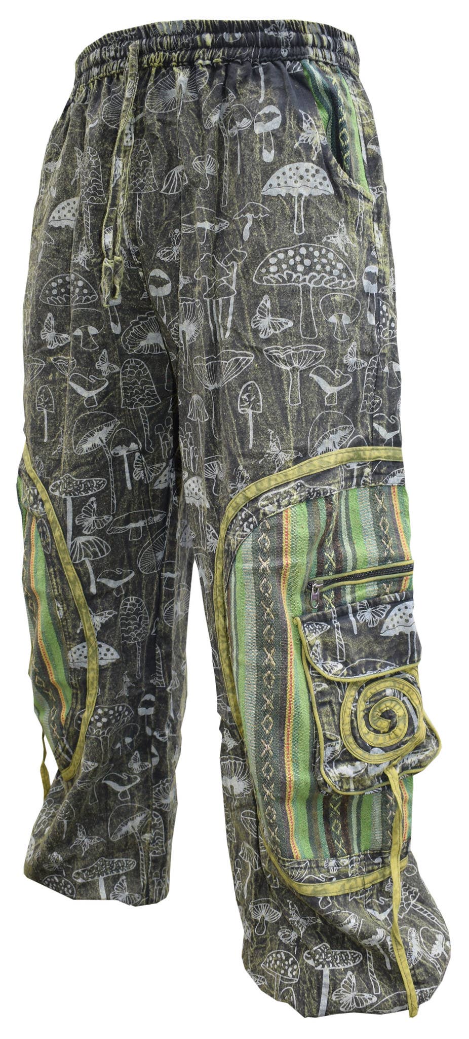 Gheri – Engroshandel Bukser - Unisex – Svampeprint Chakra Broderi Ali Baba Løstsiddende Bukser7