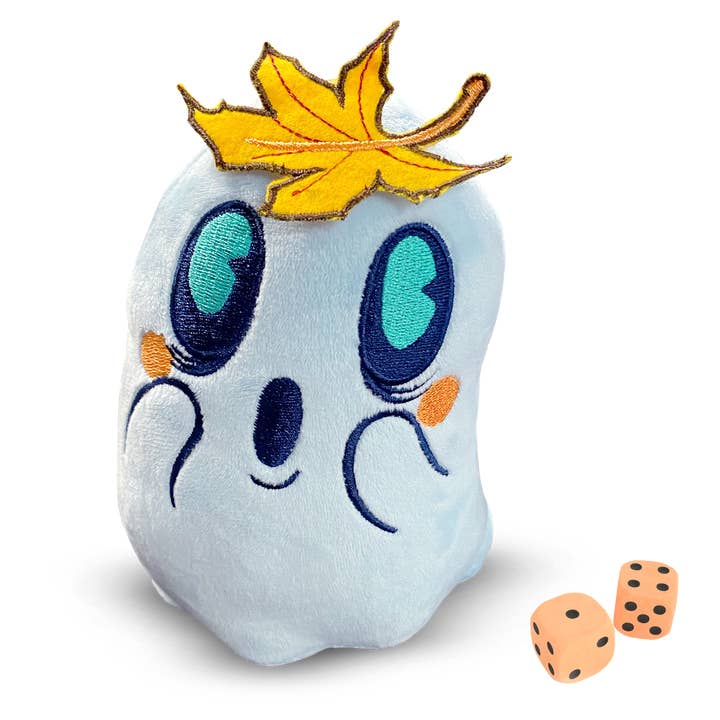 Vagrantsong: Bridge of Leaves Blue Ghost Plush with Dice for wholesale by Wyrd Games