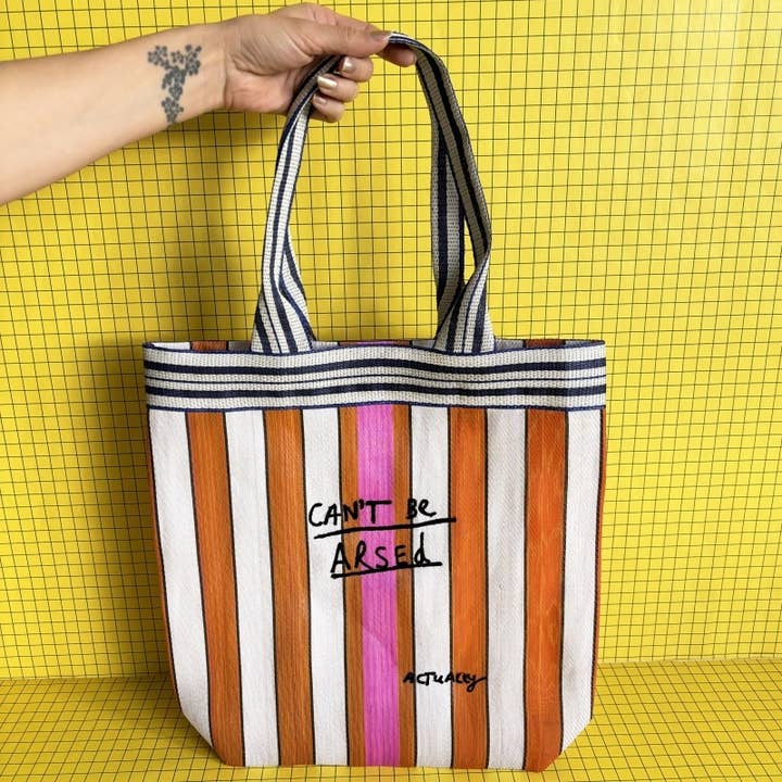 House of Disaster - Wholesale Grocery/Shopping Bag - Small Talk Cant Be Arsed Recycled Shopper