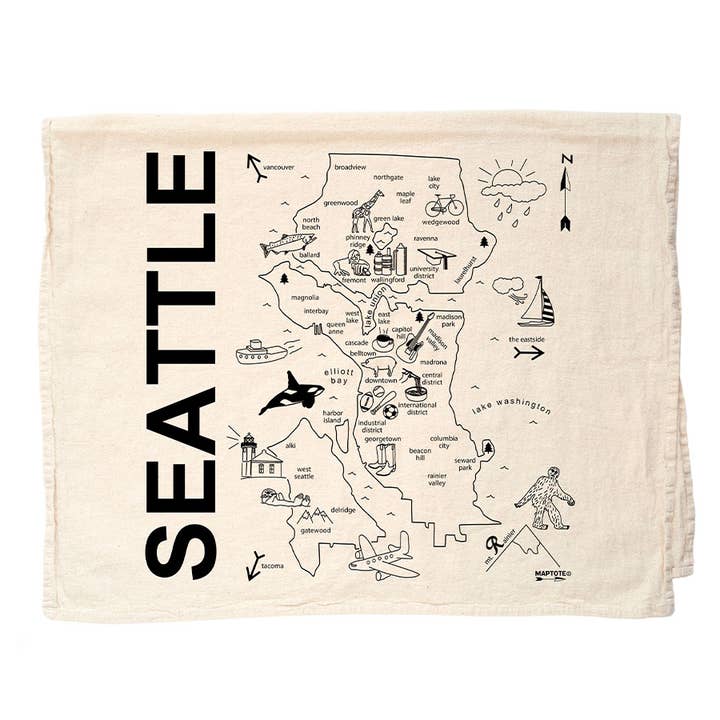 Torchon Seattle pour la vente par Maptote