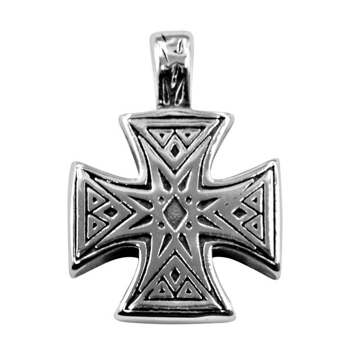 pingente de aço inoxidável “Iron Cross” por atacado de Bodywings