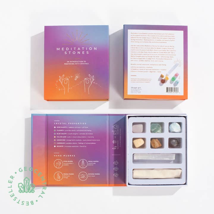 GeoCentral - Wholesale Spiritual Stone/Crystal - Meditation Stones Boxed Crystal Collection1