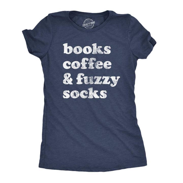 Books Coffee Women's Tshirt Coffee Graphic Tee Western Plus for wholesale by Crazy Dog T-Shirts