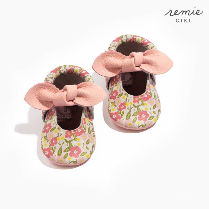 Freshly Picked - Wholesale Crib Shoes - Baby - Spring Bouquet Knotted Bow Baby Shoe
