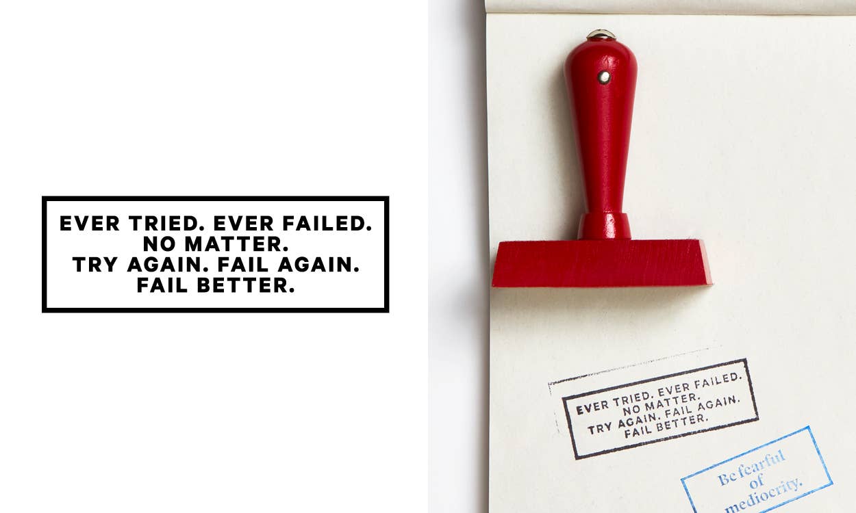 Wms&Co. - Vendita all'ingrosso Timbro in gomma/decorativo - Timbro di Gomma con Citazione Filosofica - Rettangolare44