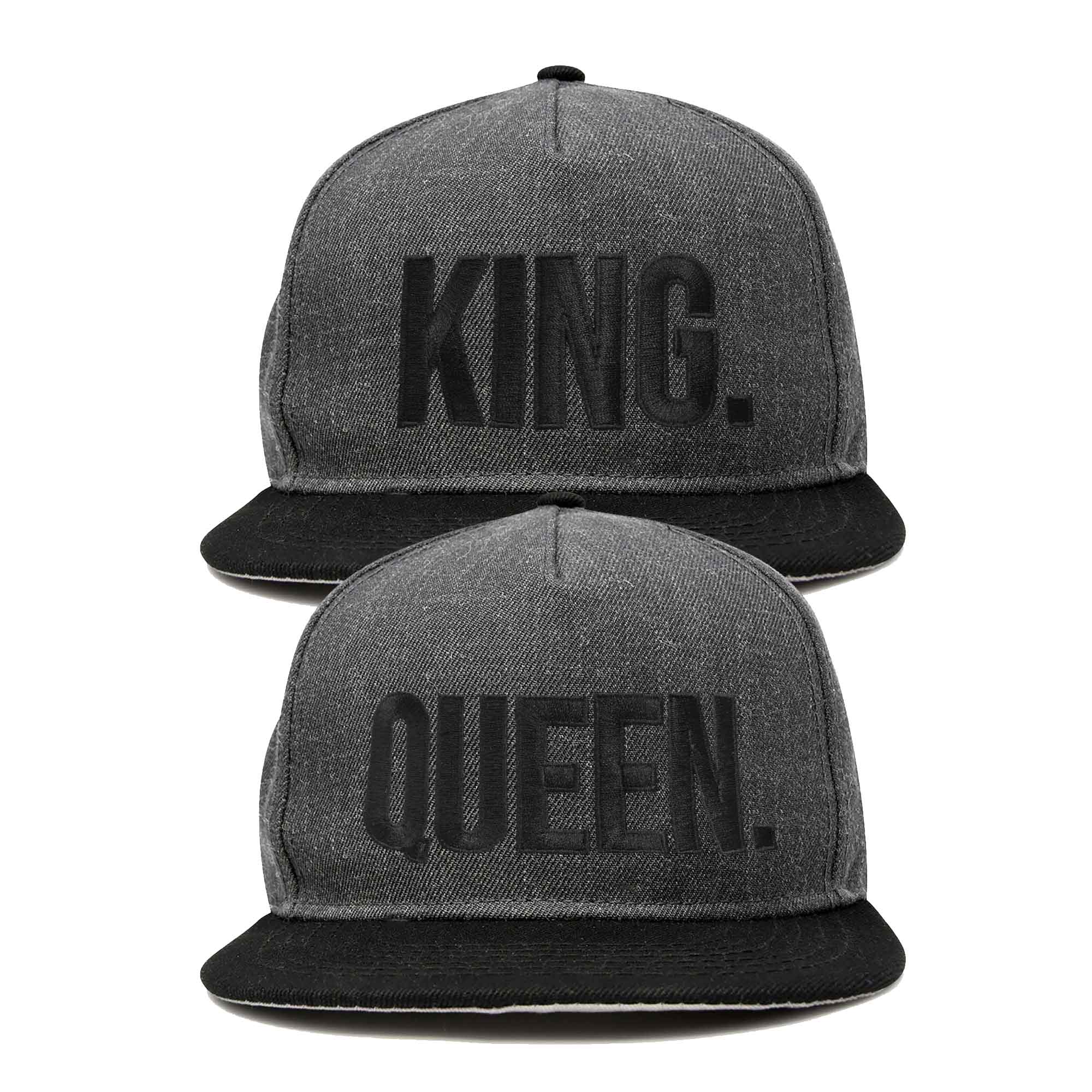 Dalix - Vente Casquette à visière plate – unisexe - Dalix King Queen Chapeau pour homme et femme5