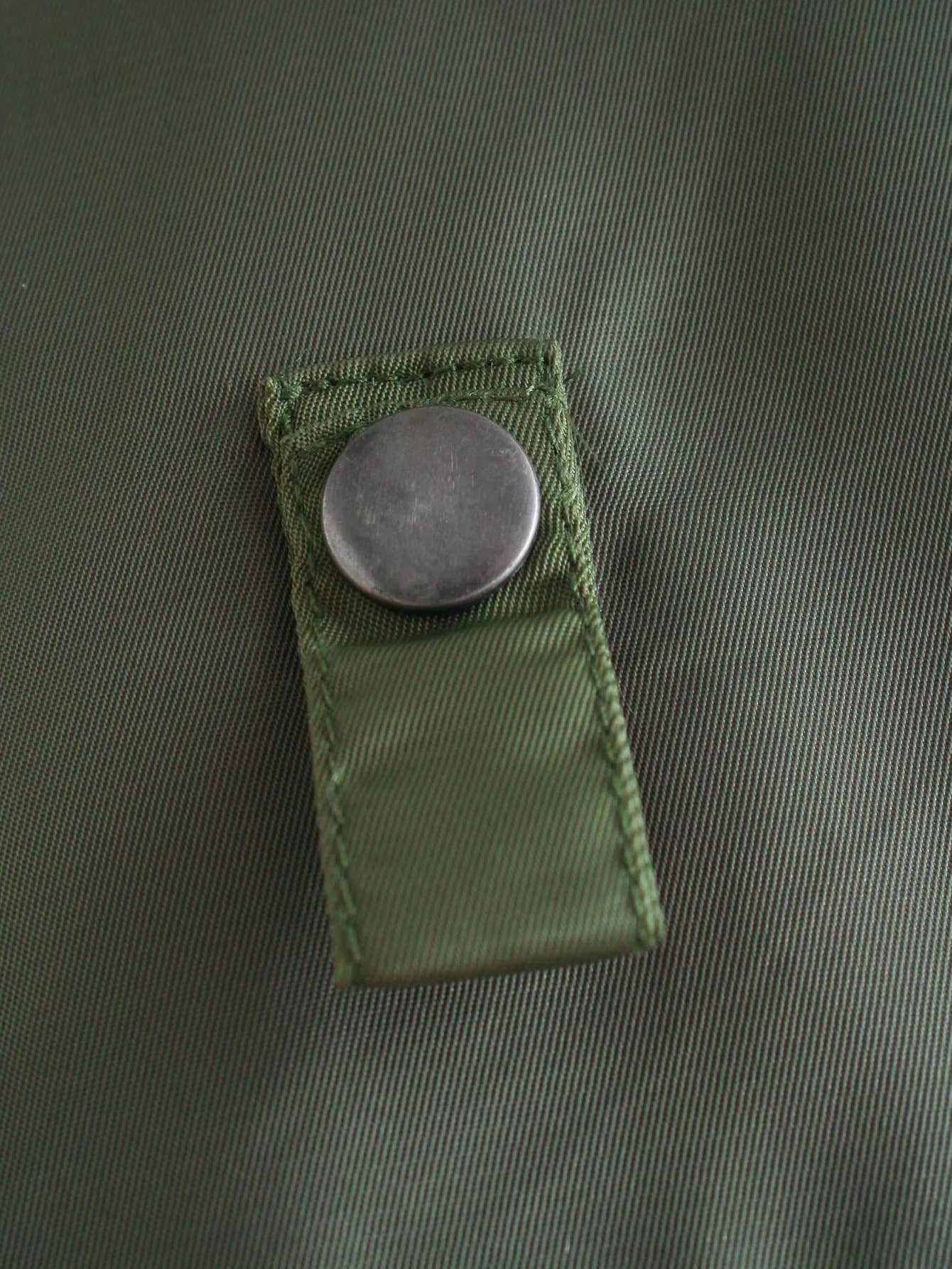 GREEN Flight jacket-style short cotton-padded jacket for wholesale on Faire6