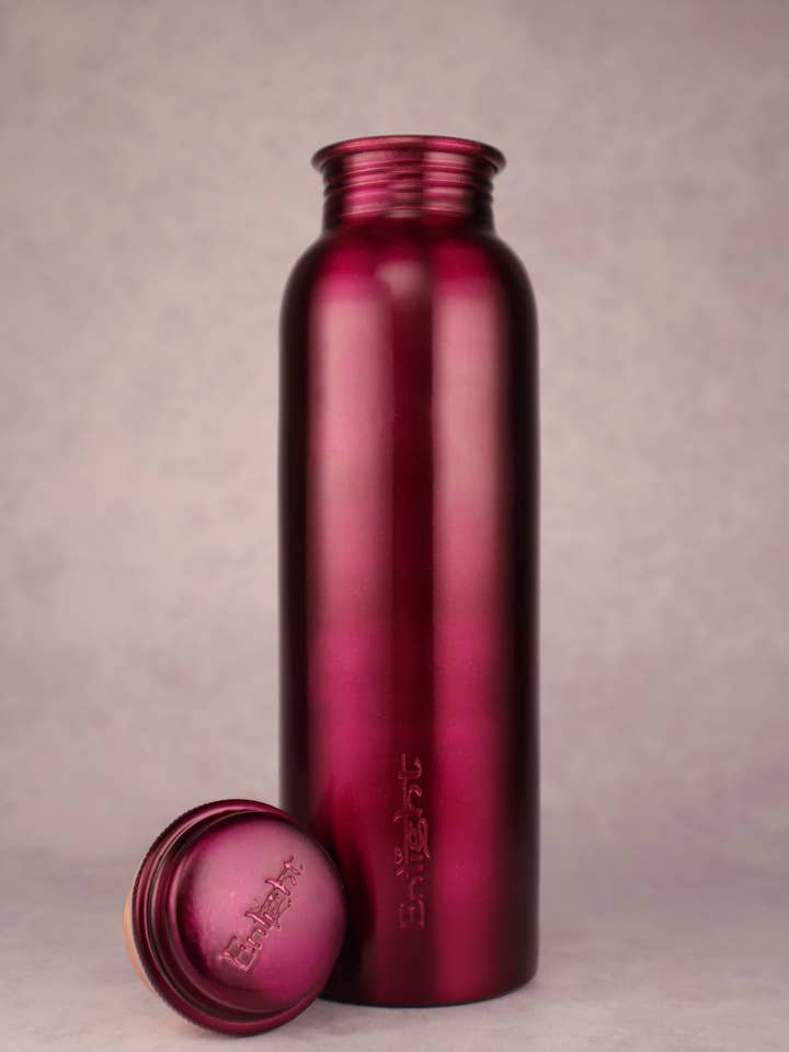 Enlight copper bottle 500 ml - PURPLE CLASSIC design for wholesale by Enlight Love