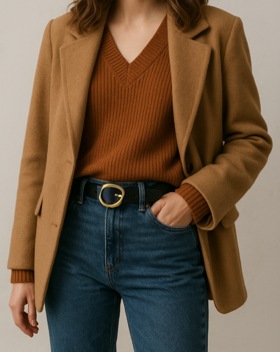 ADA Collection Belts - Venta al por mayor Cinturón - Mujer - Cinturón Rebelde - Negro - TU1