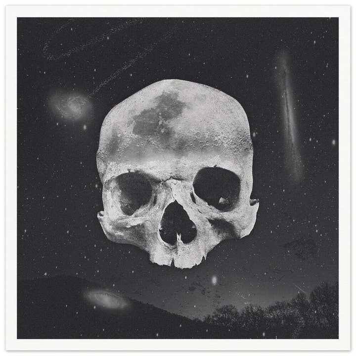 Impression d'art numérique Skull Moon pour la vente par Plenilune