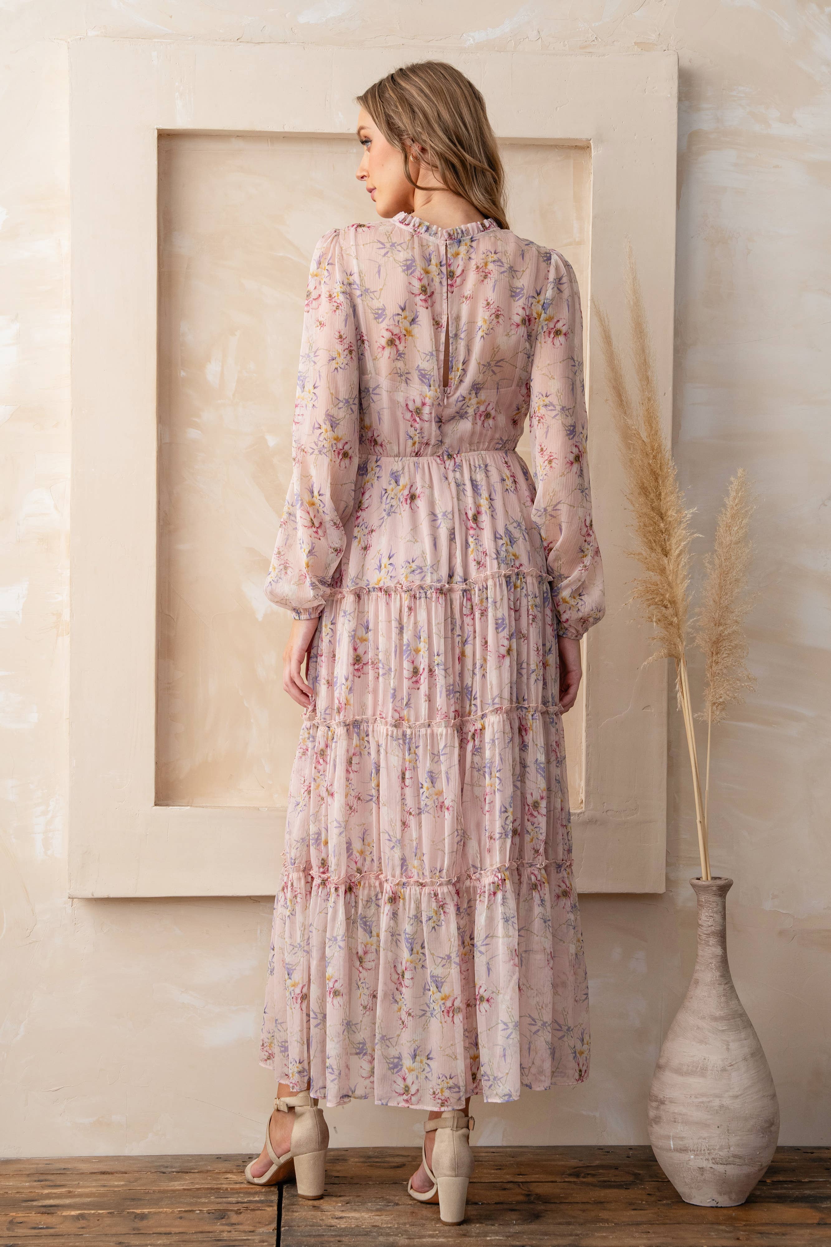 Rosemore Couture - Vente Robe – femme - ROBE À IMPRIMÉ FLORAL COL CŒUR1