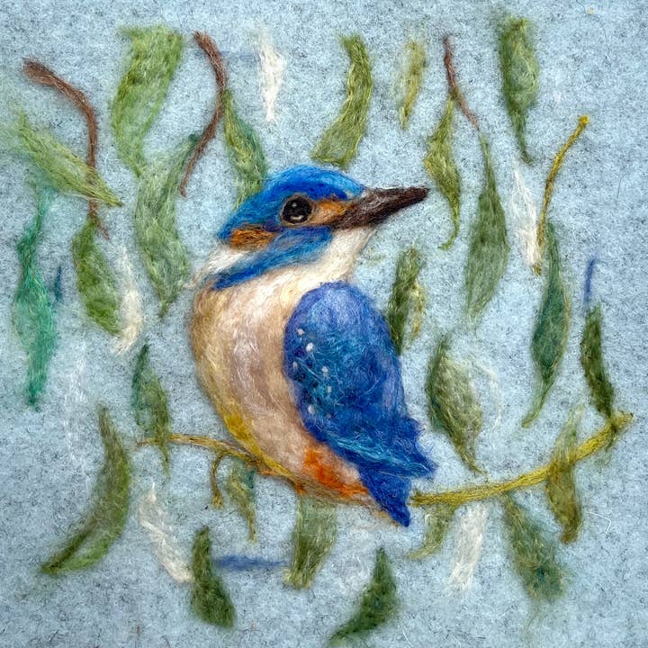 Sweet Liberty Belle - Wholesale Everyday Greeting Card - King Fisher Greeting Card - textured felt art1
