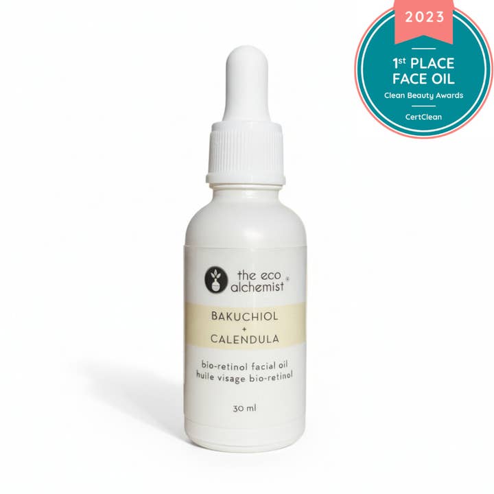 Bakuchiol + Calendula Bio-Retinol Facial Oil for wholesale by The Eco Alchemist