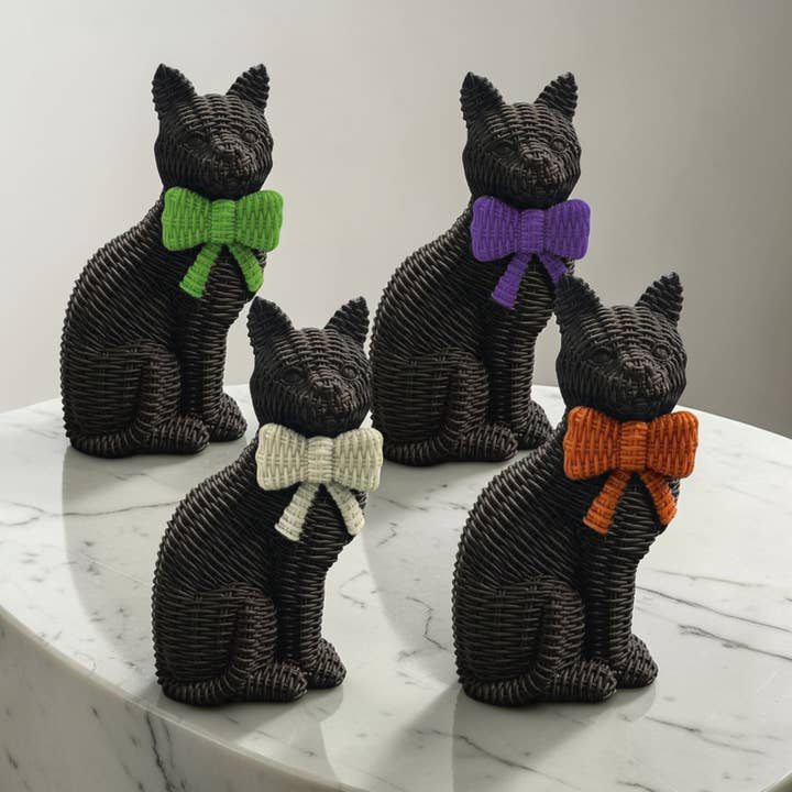 Gia Roma - Wholesale Decorative Figurine - Black Cat Decoration, Farmhouse Halloween Home Decor Statues7