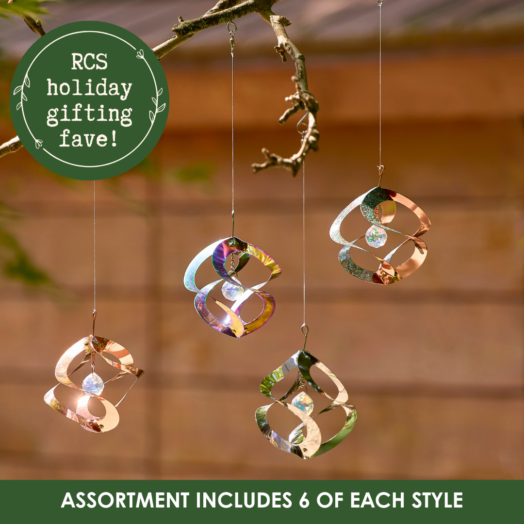 RCS Gifts - Wholesale Wind Spinner - Assorted Mini Cosmix Spinners w/ Display – 24 pc1