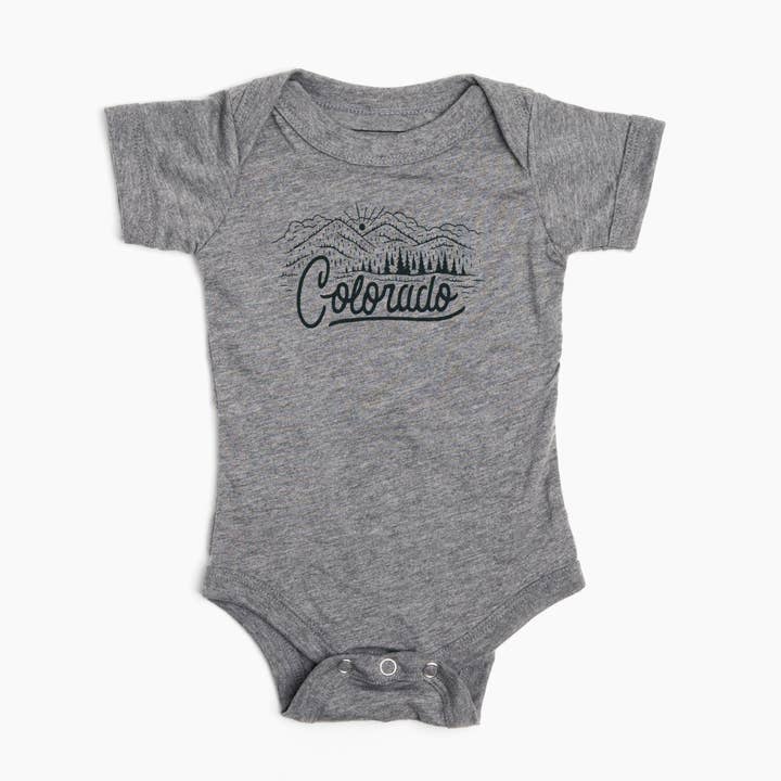 Kids Colorado Tee-Gray Triblend for wholesale by Moore Collection