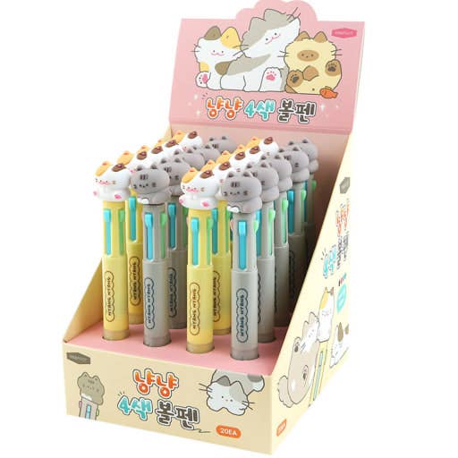 K-Wonderland - Wholesale Pen - Meow Meow 4-Color Ballpoint Pen1