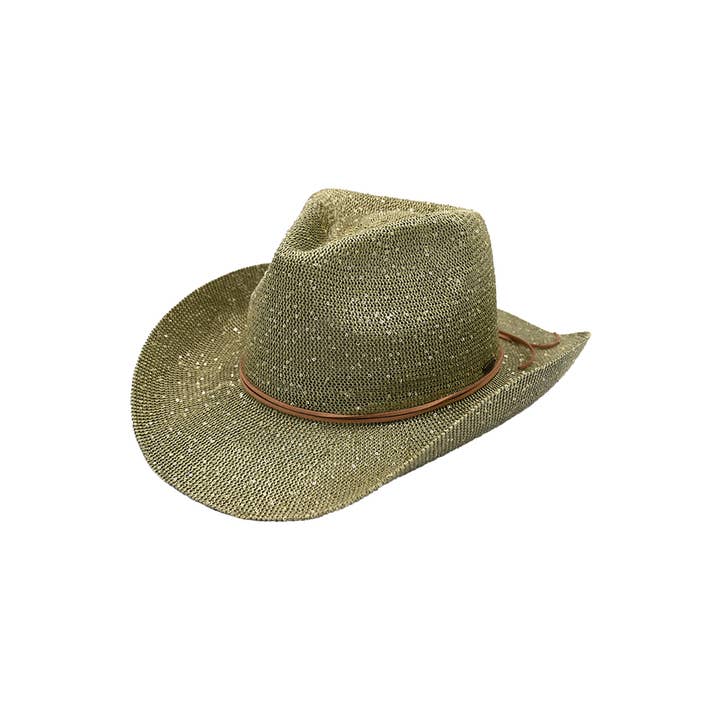 Hana - Wholesale Cowboy Hat – Women’s - C.C Sequin Cowboy Hat2