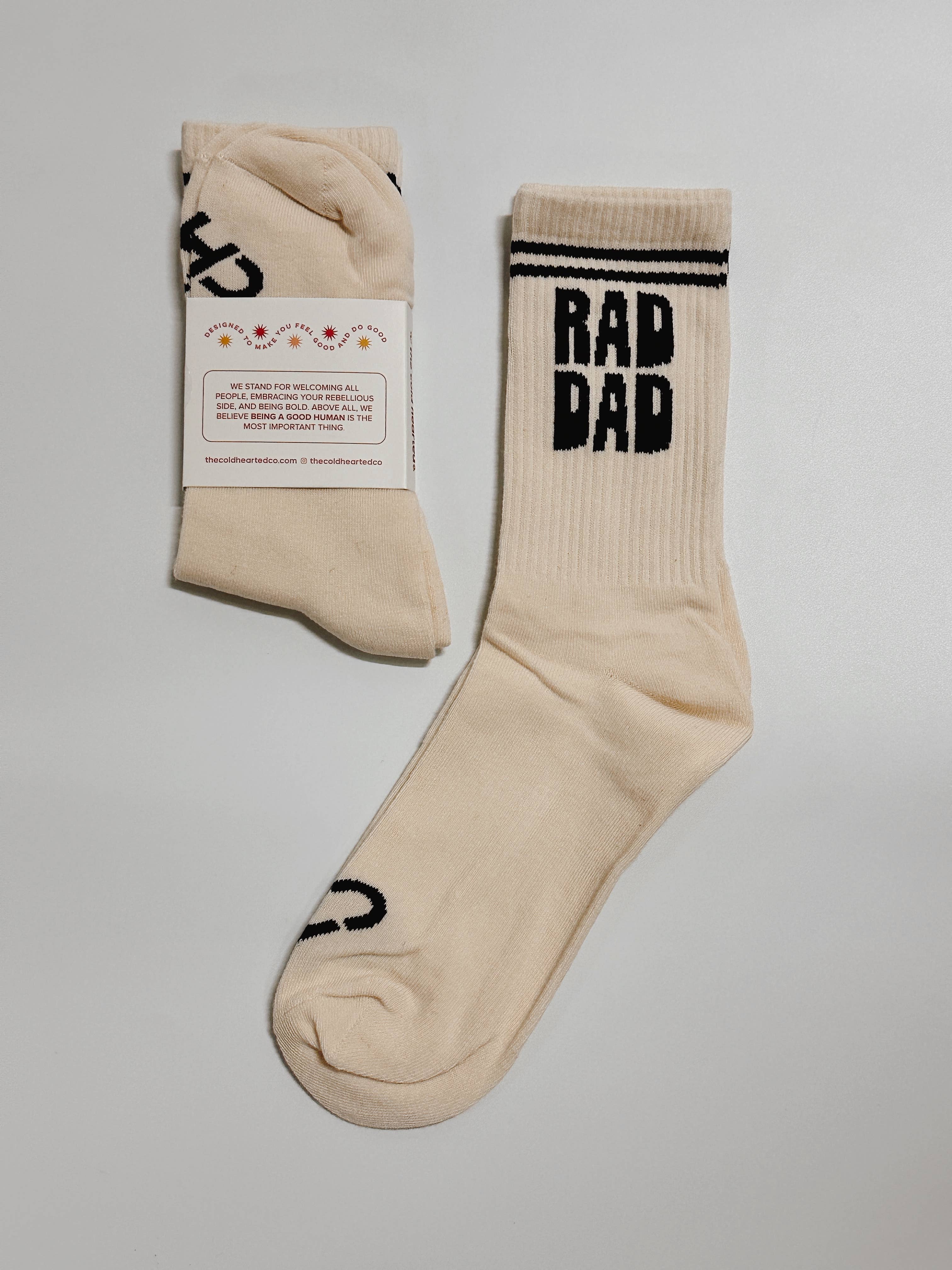 The Cold Hearted Collective – wholesale Socks – Men's – Rad Dad Crew Socks4