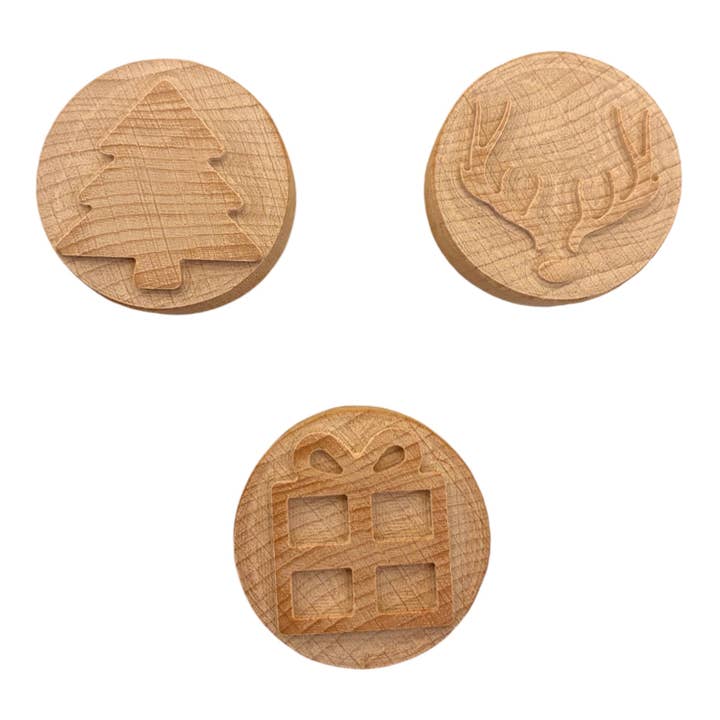 Christmas Trio Stamps for wholesale by Little Munchkins Playdough