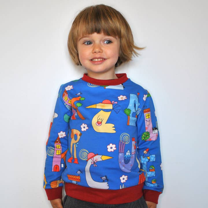 Unisex Kindertrui met Ronde Hals voor wholesale door ILLUSTRABIMBI