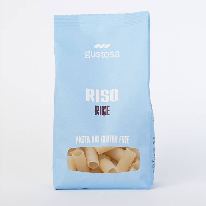 RIGATONI 100% Organic Rice 340g for wholesale by Pasta Gustosa Bio Gluten Free