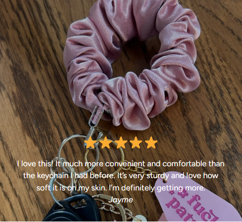 Blush Pop Creations - Wholesale Keychain - Women's - Chocolate Scrunchie Wristlet Keychain7