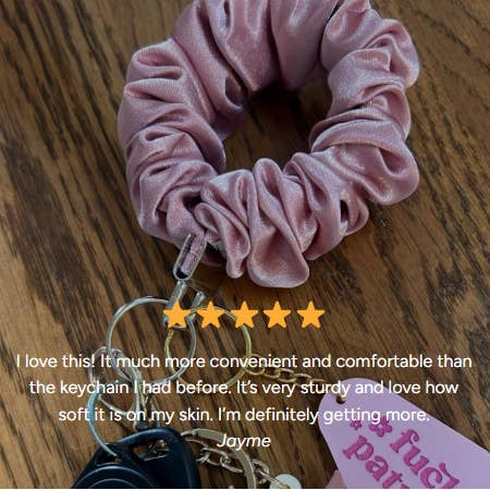 Blush Pop Creations - Wholesale Keychain - Women's - Chocolate Scrunchie Wristlet Keychain7