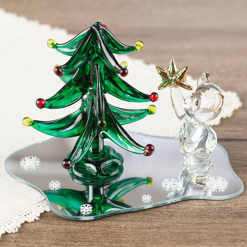 Factory Direct Craft - Wholesale Kerstdecoratie - Handgemaakte glazen berenfiguur die kerstboom versiert3