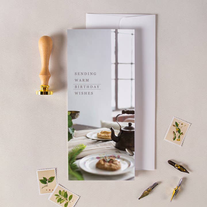 Warm Wishes Birthday Greeting Card for wholesale by P. Graham Dunn