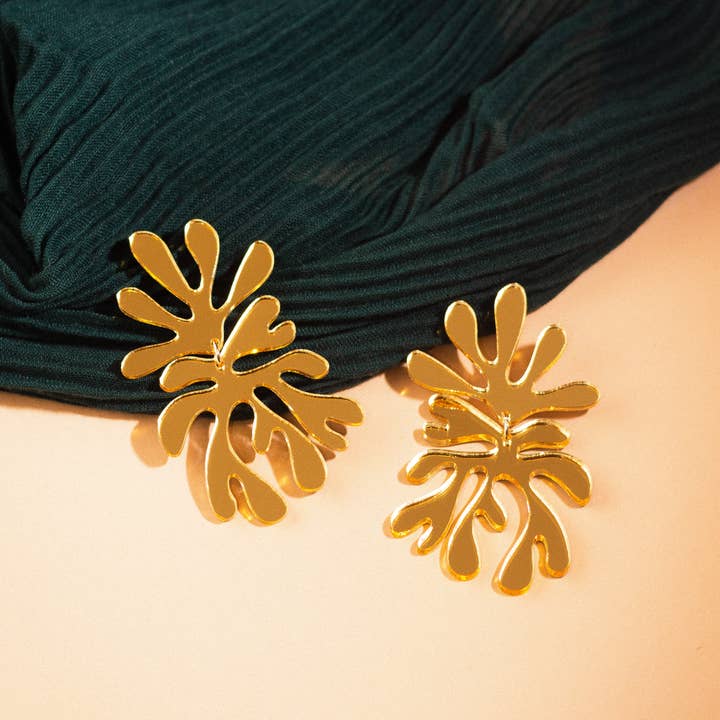 Moon-Seed - Wholesale Dangle Earrings - Matisse No.4 - Acrylic Lightweight Statement Earrings13