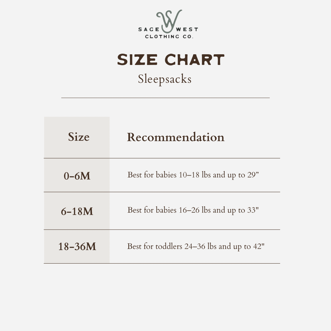 Sage West Clothing Co. - Venta al por mayor Saco de dormir - Bebés - {Tack Room} Saco de dormir3