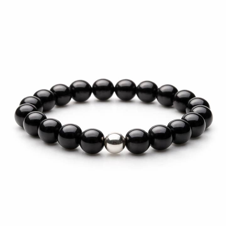 shungite bracelet 9mm x 20 beads for wholesale by Schungit-Welt