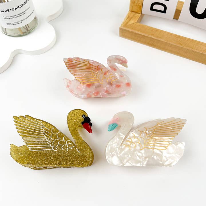 mildstyles - Wholesale Haarclip - Dames - Elegante klauwclip van zwanenacetaat voor dierenhaar7